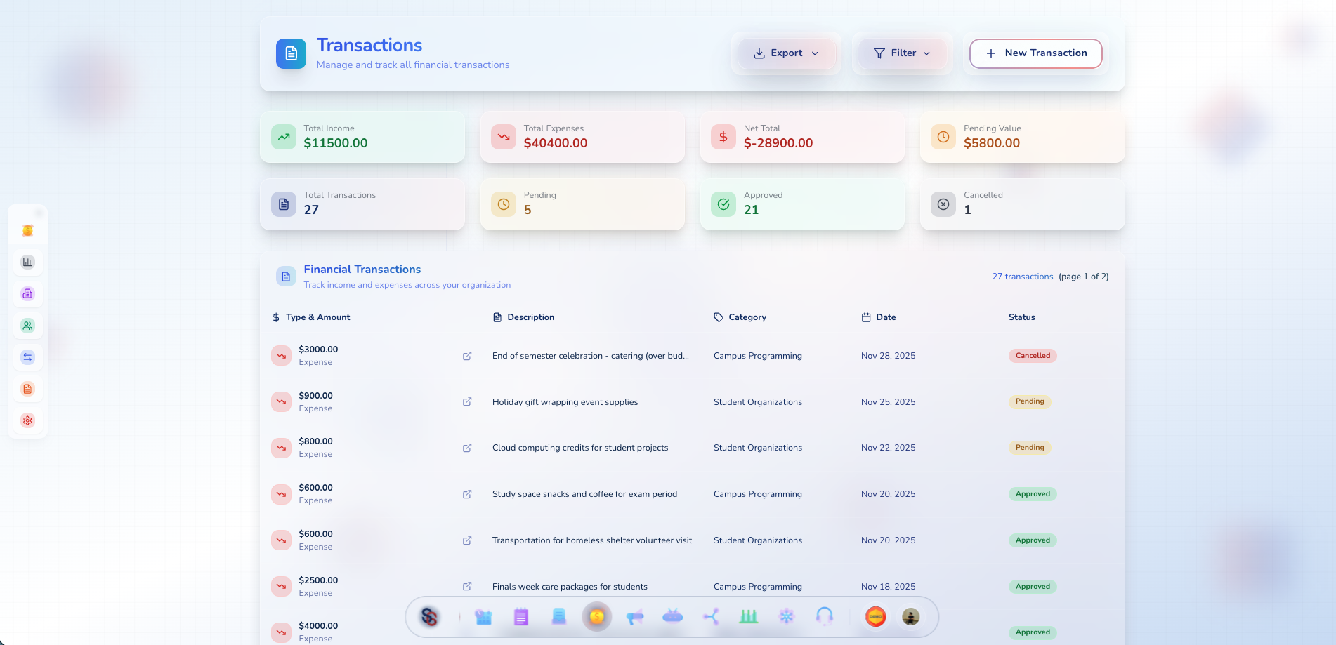 Transaction Tracking